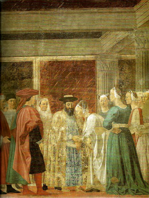 Piero della Francesca the legend of the true cross, detail